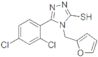 5-(2,4-dichlorophenyl)-4-(2-furylmethyl)-4H-1,2,4-triazole-3-thiol