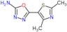 5-(2,4-dimethylthiazol-5-yl)-1,3,4-oxadiazol-2-amine