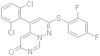 5-(2,6-Dichlorophenyl)-2-((2,4-difluorophenyl)thio)-6H-pyrimido[1,6-b]pyridazin-6-one