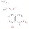 2(1H)-Quinolinone, 5-(2-bromo-1-oxobutyl)-8-hydroxy-
