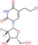 5-(2-chloroethyl)-1-(2-deoxy-2-fluoro-beta-D-arabinofuranosyl)pyrimidine-2,4(1H,3H)-dione