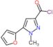 5-furan-2-yl-1-methyl-1H-pyrazole-3-carbonyl chloride