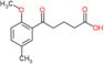 5-(2-methoxy-5-methyl-phenyl)-5-oxo-pentanoic acid