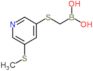 (5-methylsulfanyl-3-pyridyl)sulfanylmethylboronic acid