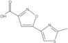 5-(2-methyl-1,3-thiazol-4-yl)-3-isoxazolecarboxylic acid