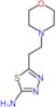 5-(2-morpholin-4-ylethyl)-1,3,4-thiadiazol-2-amine