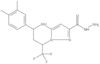 5-(3,4-Dimethylphenyl)-4,5,6,7-tetrahydro-7-(trifluoromethyl)pyrazolo[1,5-a]pyrimidine-2-carboxyli…