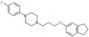 1-[3-(2,3-dihydro-1H-inden-5-yloxy)propyl]-4-(4-fluorophenyl)piperazine