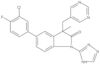 5-(3-Chloro-4-fluorophenyl)-1,3-dihydro-3-methyl-3-(5-pyrimidinylmethyl)-1-(1H-1,2,4-triazol-5-yl)-2H-indol-2-one