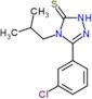 5-(3-Chlorophenyl)-2,4-dihydro-4-(2-methylpropyl)-3H-1,2,4-triazole-3-thione