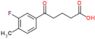 5-(3-fluoro-4-methyl-phenyl)-5-oxo-pentanoic acid