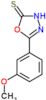 5-(3-methoxyphenyl)-1,3,4-oxadiazole-2(3H)-thione
