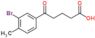 5-(3-bromo-4-methyl-phenyl)-5-oxo-pentanoic acid