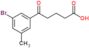 3-Bromo-5-methyl-δ-oxobenzenepentanoic acid