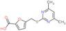 5-{[(4,6-dimethylpyrimidin-2-yl)sulfanyl]methyl}furan-2-carboxylic acid