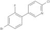 5-(4-Bromo-2-fluorophenyl)-2-chloropyridine