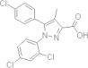 5-(4-chlorophenyl)-1-(2,4-dichlorophenyl)-4-methylpyrazole-3-carboxylic acid