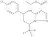 Ethyl 5-(4-chlorophenyl)-4,5,6,7-tetrahydro-7-(trifluoromethyl)pyrazolo[1,5-a]pyrimidine-3-carbo...