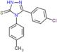 5-(4-chlorophenyl)-4-(4-methylphenyl)-2,4-dihydro-3H-1,2,4-triazole-3-thione