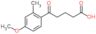 5-(4-methoxy-2-methyl-phenyl)-5-oxo-pentanoic acid