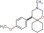 5-(4-methoxyphenyl)-3-methyl-1-oxa-3-azaspiro[5.5]undecane