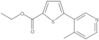 2-Thiophenecarboxylic acid, 5-(4-methyl-3-pyridinyl)-, ethyl ester