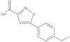 5-(4-Ethylphenyl)-3-isoxazolecarboxylic acid