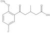 5-Fluoro-2-methoxy-β-methyl-δ-oxobenzenepentanoic acid