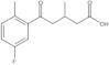 5-Fluoro-β,2-dimethyl-δ-oxobenzenepentanoic acid