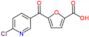 5-[(6-Chloro-3-pyridinyl)carbonyl]-2-furancarboxylic acid