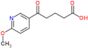 5-(6-methoxy-3-pyridyl)-5-oxo-pentanoic acid