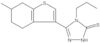 2,4-Dihydro-4-propyl-5-(4,5,6,7-tetrahydro-6-methylbenzo[b]thien-3-yl)-3H-1,2,4-triazole-3-thione