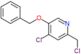 5-benzyloxy-4-chloro-2-(chloromethyl)pyridine