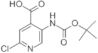 4-Pyridinecarboxylic acid, 2-chloro-5-[[(1,1-dimethylethoxy)carbonyl]amino]-