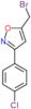 5-(bromomethyl)-3-(4-chlorophenyl)-1,2-oxazole