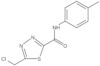 5-(Chloromethyl)-N-(4-methylphenyl)-1,3,4-thiadiazole-2-carboxamide