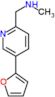 1-[5-(2-furyl)-2-pyridyl]-N-methyl-methanamine