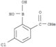 Benzoic acid,2-borono-4-chloro-, 1-methyl ester