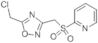 2-[[[5-(Chloromethyl)-1,2,4-oxadiazol-3-yl]methyl]sulfonyl]pyridine