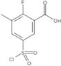 5-(Chlorosulfonyl)-2-fluoro-3-methylbenzoic acid