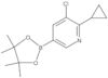 3-Chloro-2-cyclopropyl-5-(4,4,5,5-tetramethyl-1,3,2-dioxaborolan-2-yl)pyridine