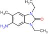 5-amino-1,3-diethyl-6-methyl-benzimidazol-2-one