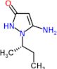 5-Amino-1,2-dihydro-1-(1-methylpropyl)-3H-pyrazol-3-one