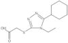 2-[(5-Cyclohexyl-4-ethyl-4H-1,2,4-triazol-3-yl)thio]acetic acid