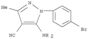 1H-Pyrazole-4-carbonitrile,5-amino-1-(4-bromophenyl)-3-methyl-