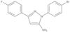 1-(4-Bromophenyl)-3-(4-fluorophenyl)-1H-pyrazol-5-amine