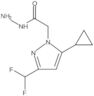 5-Cyclopropyl-3-(difluoromethyl)-1H-pyrazole-1-acetic acid hydrazide