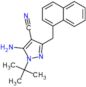 5-amino-1-tert-butyl-3-(naphthalen-1-ylmethyl)-1H-pyrazole-4-carbonitrile