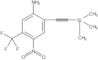 4-Nitro-5-(trifluoromethyl)-2-[2-(trimethylsilyl)ethynyl]benzenamine
