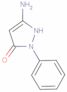 3-amino-1-phenyl-4,5-dihydropyrazolin-5-one